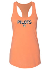 Ladies Light Orange Next Level Racerback Tank